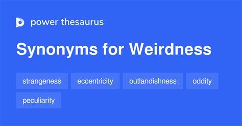 oddness synonym|weirdness synonym.
